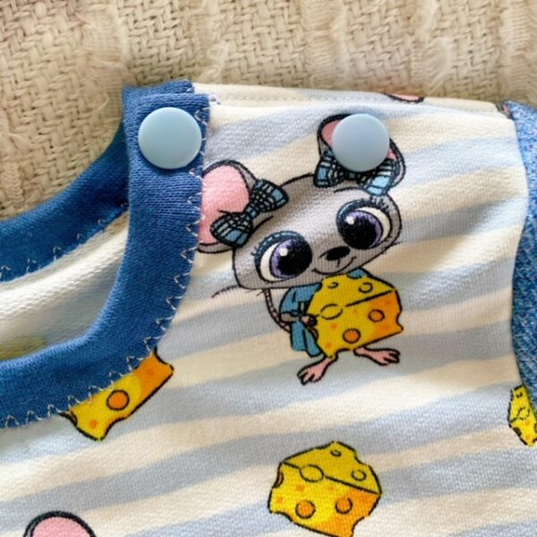 Babybody aus Jersey-Details