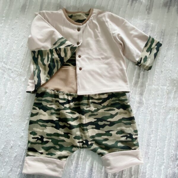 babyset zum wenden military jäckchen